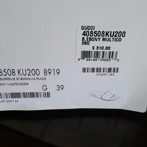 Gucci slides , new condition